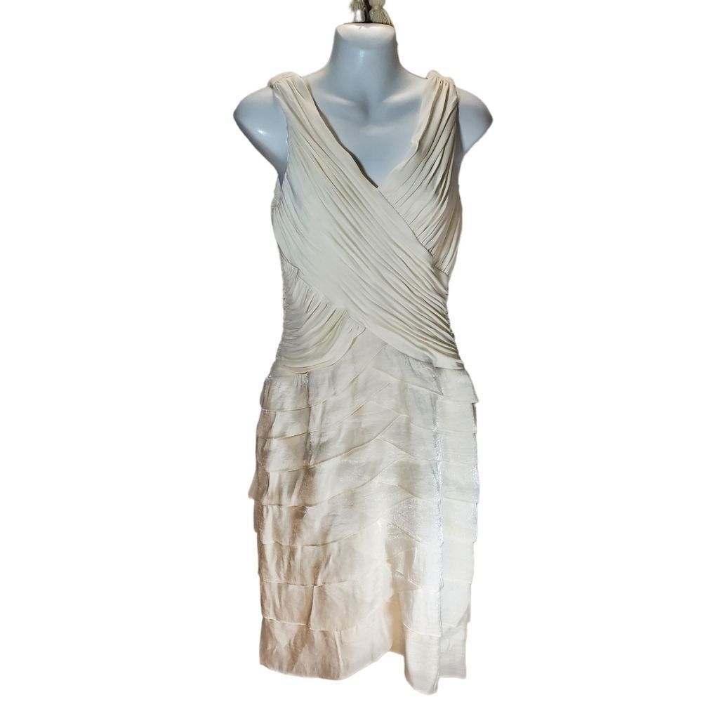 SANGRIA light cream cocktail dress 12
